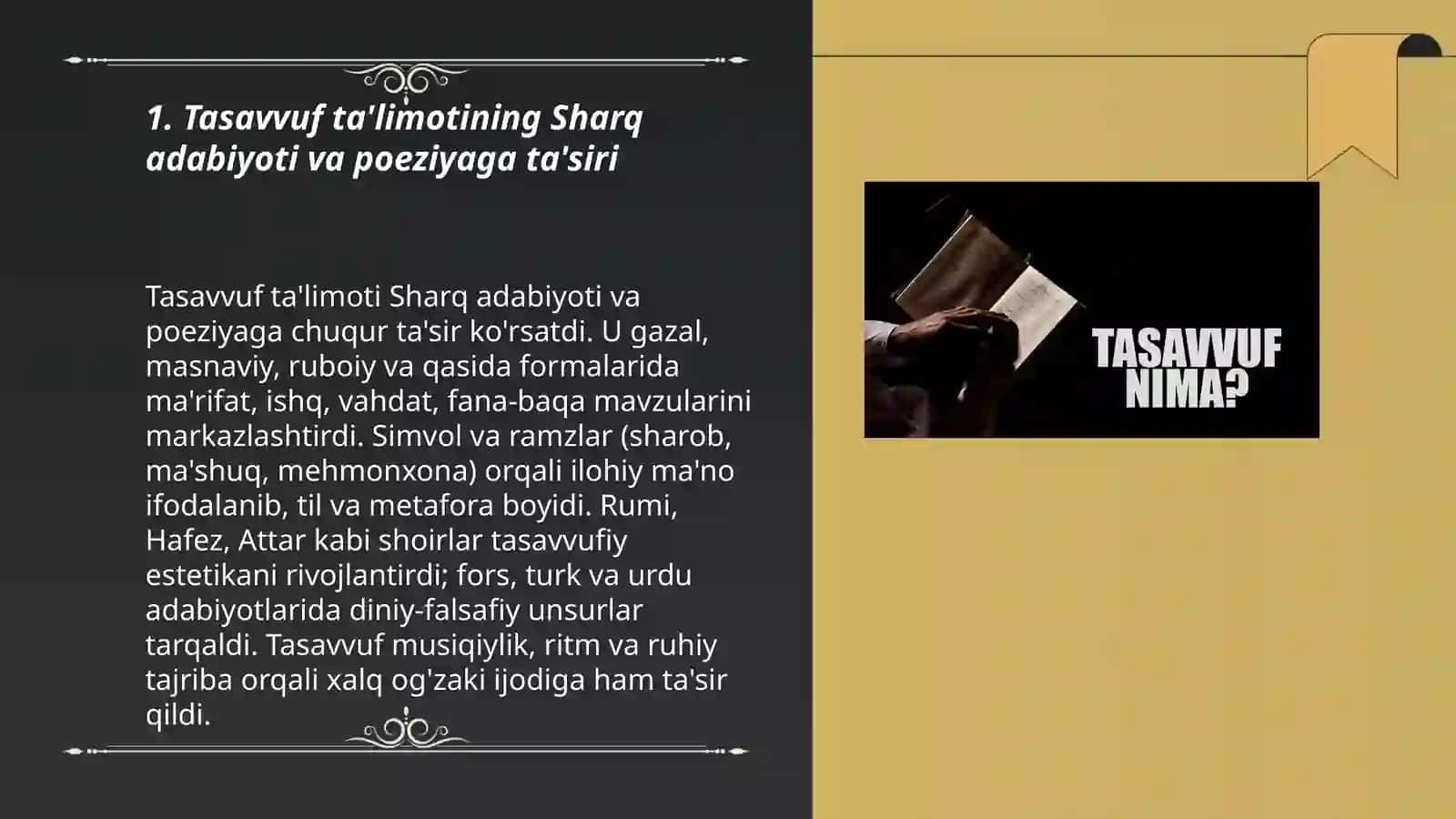 Tasavvuf ma'limoti sharq madaniyatiga ta'siri 3