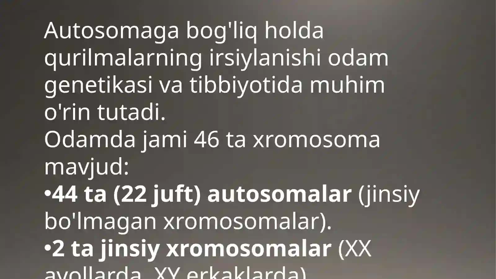 RAXIMOVA LOLA GENETIKA VA GENOMIKA ASOSLARI FANI 3