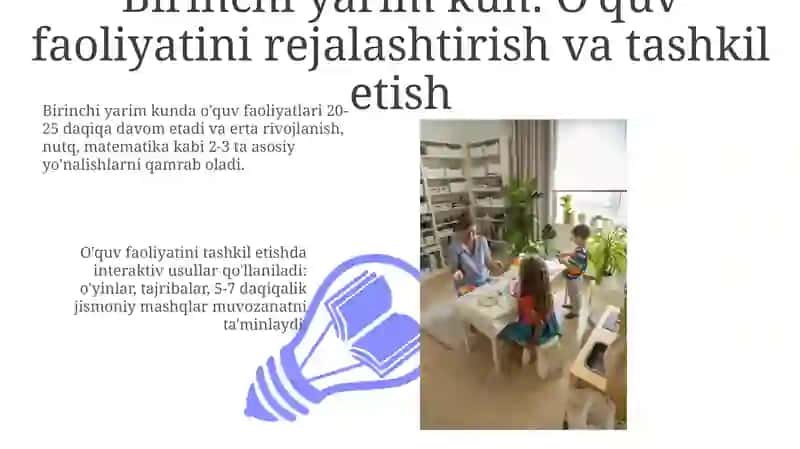 O'quv faoliyatini tashkil etish 3