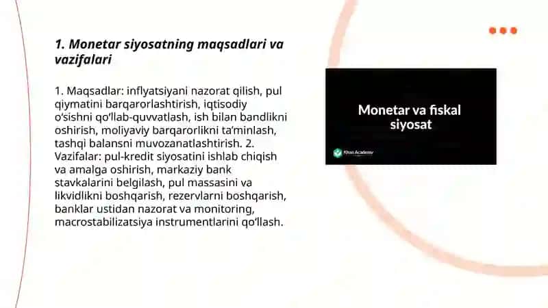 Monetar siyosat 3