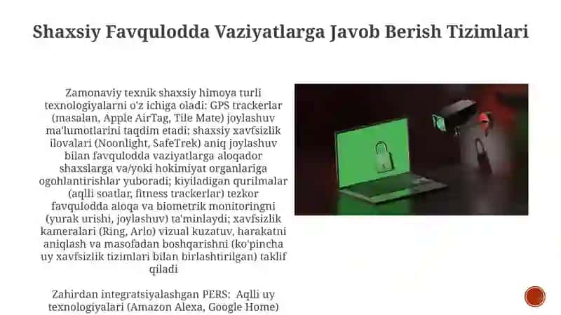 Shaxsiy Favqulodda Vaziyatlarga Javob Berish Tizimlari 3
