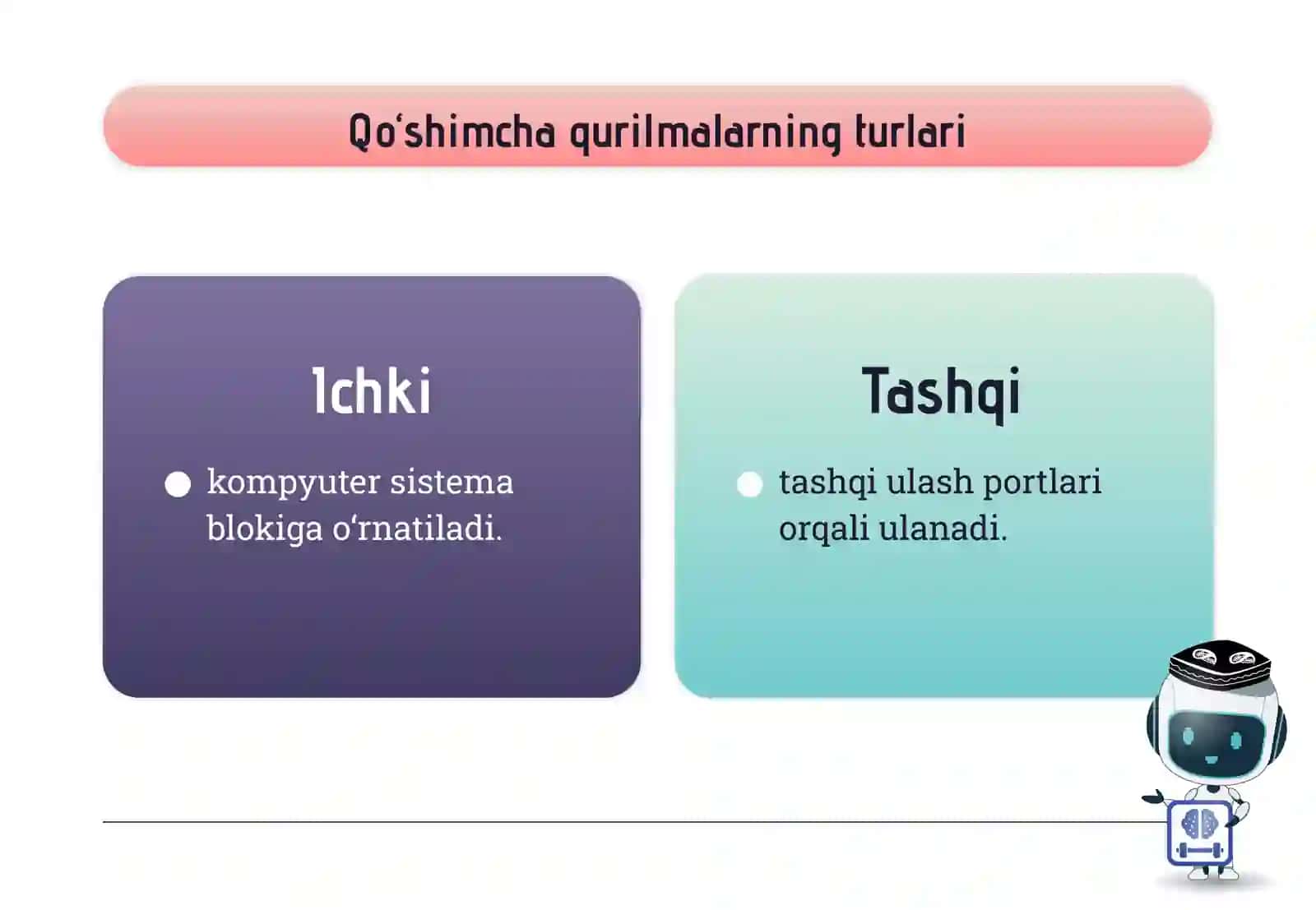 Qo‘shimcha qurilmalar 3