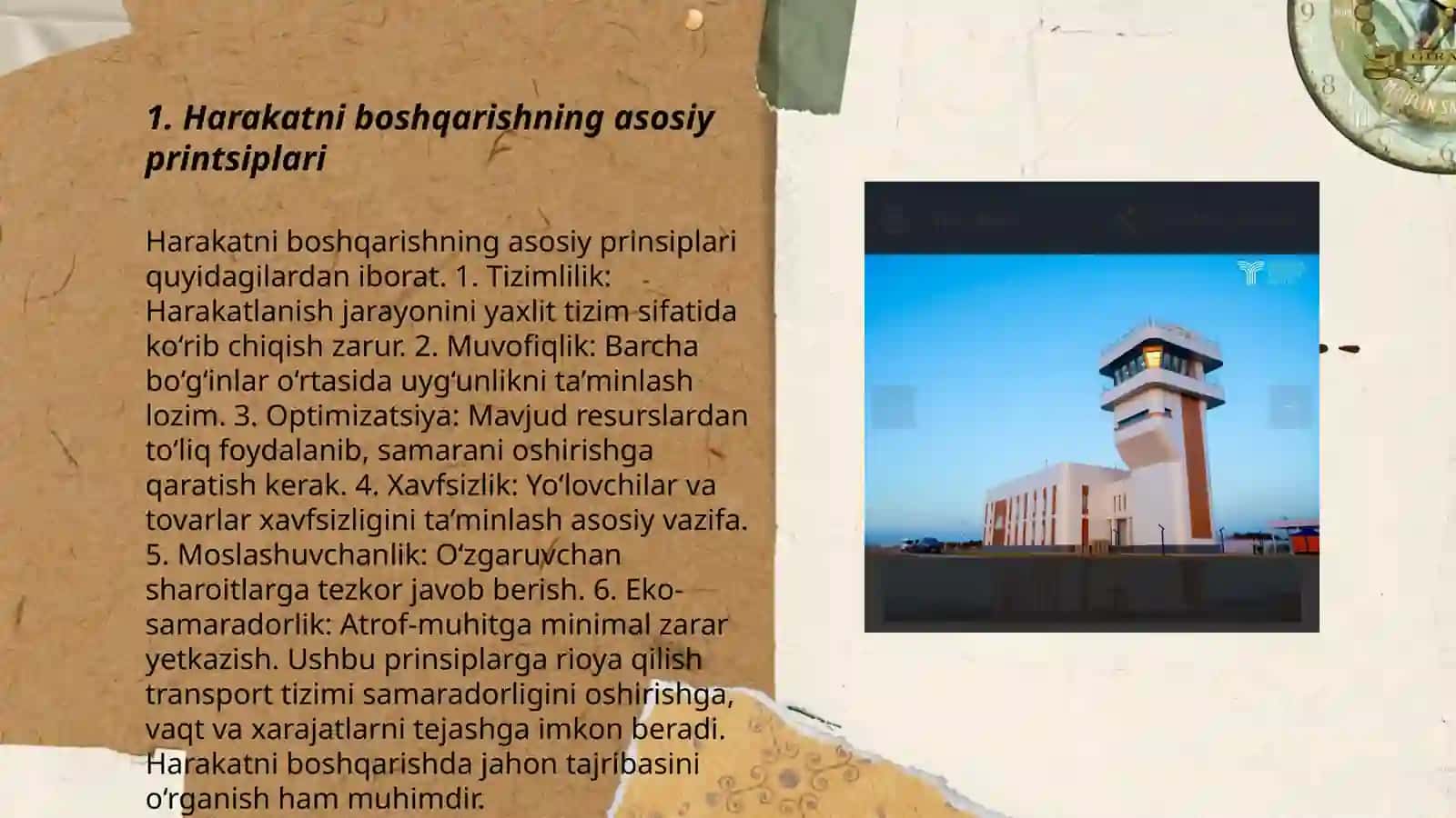 Harakatni boshqarishning asosiy printsiplari 3