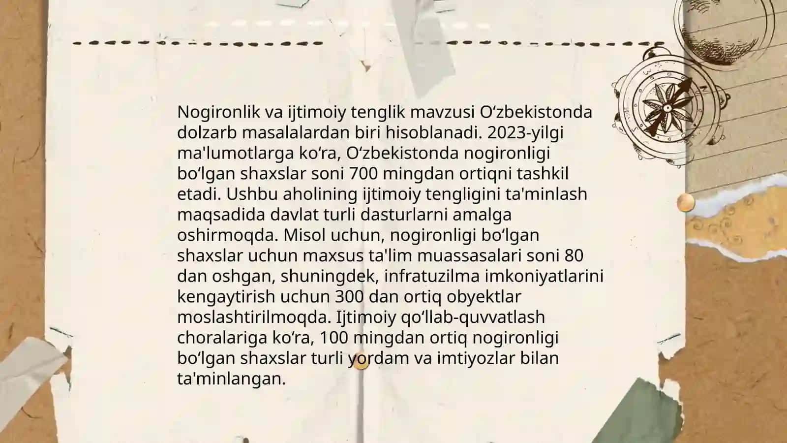 Nogironlik va ijtimoiy tenglik 3