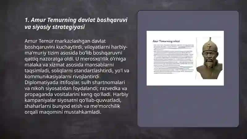 Amur Temur buyuk davlat arbobi 3