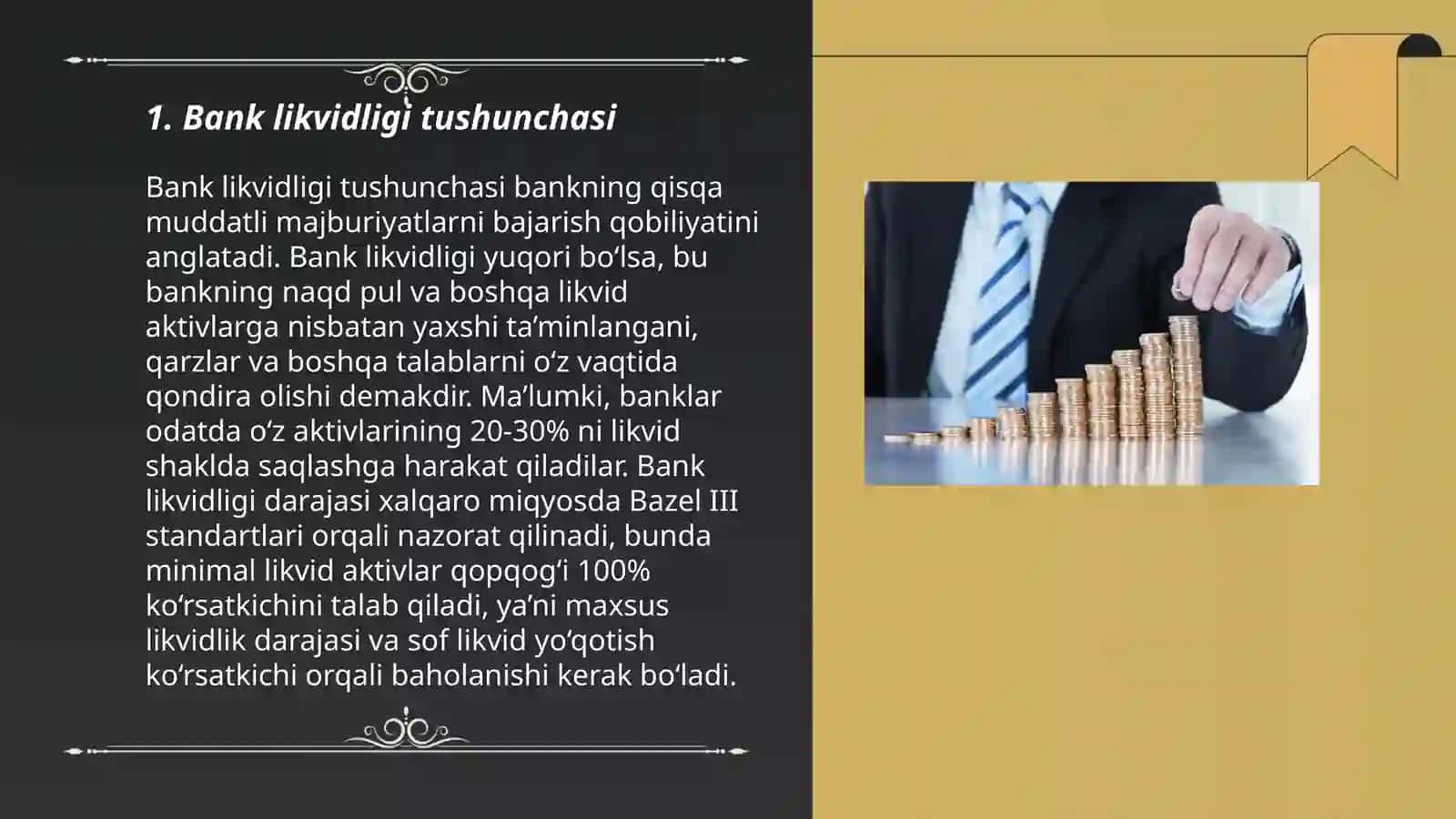 Banklikning likvidligini tahlil qilish 3