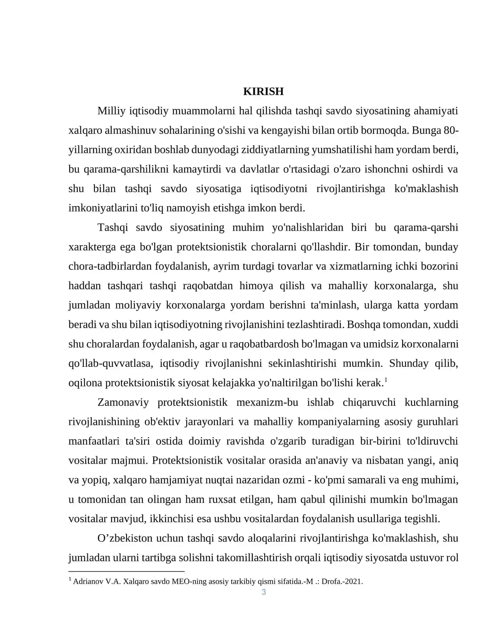 Erkin savdo va protektsionizm siyosati 3