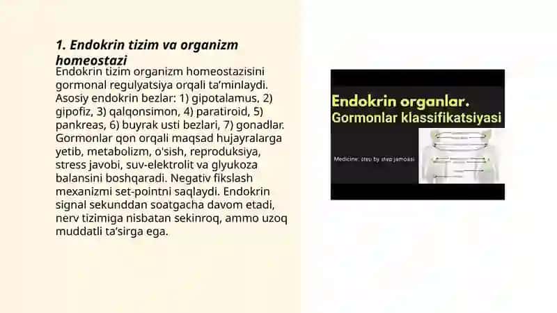 Endokrin tizimning inson organizmi va xulq-atvorining ahamiyati 3