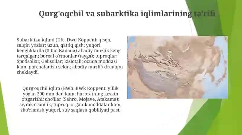 Quruqdashtzonasining tuproqlarida mos aniqiyliklar 3