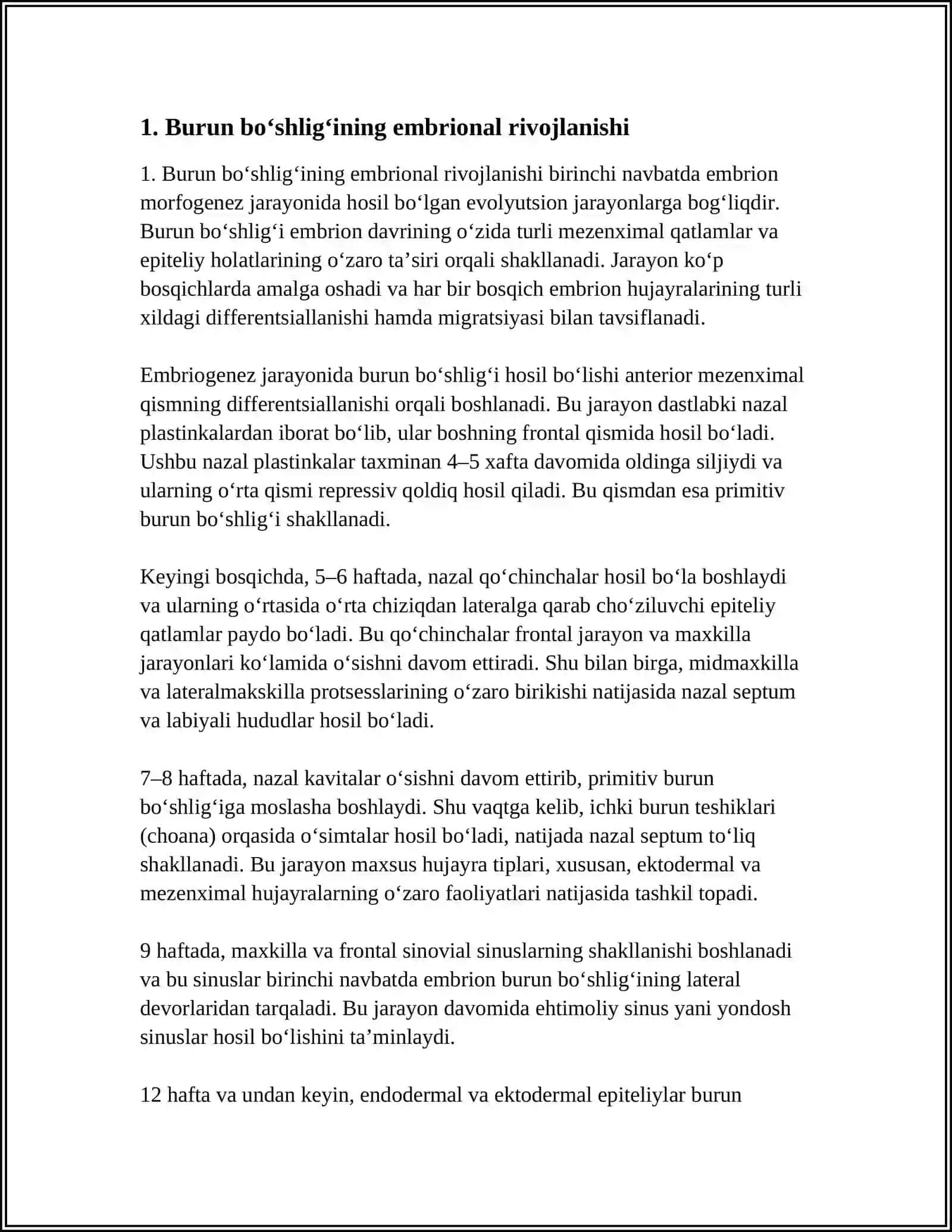 BURUN BOʻSHLIGʻI VA PARANAZEL SINUSLAR TARAQQIYOTI BURUN ANOMALIYALARI (ATREZIA SEPTUM NUQSONLARI VA B) 3