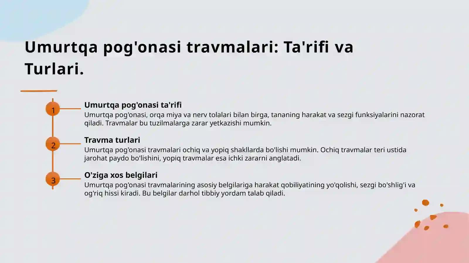 Umurtqa pog'onasi travmalari 3