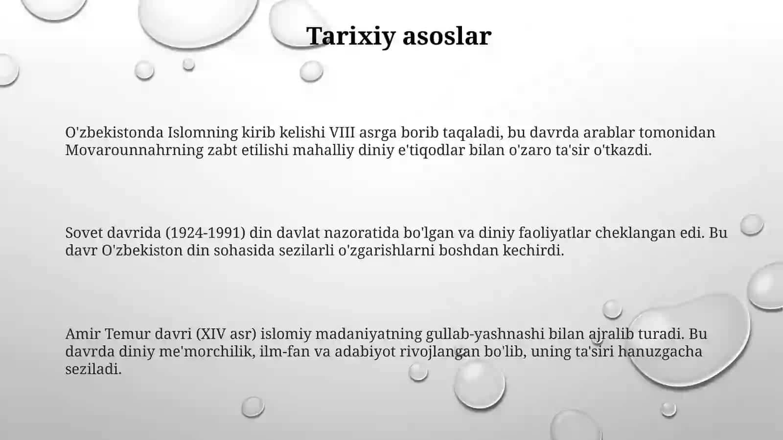 Oʻzbekistonda davlat va din munosabatlariga doir qonun xujjatlari 3