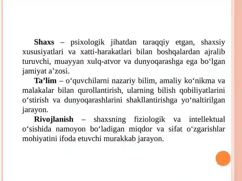 Shaxsrivojlanishi, tarbiyasi vaijtimoiylashuvi 3