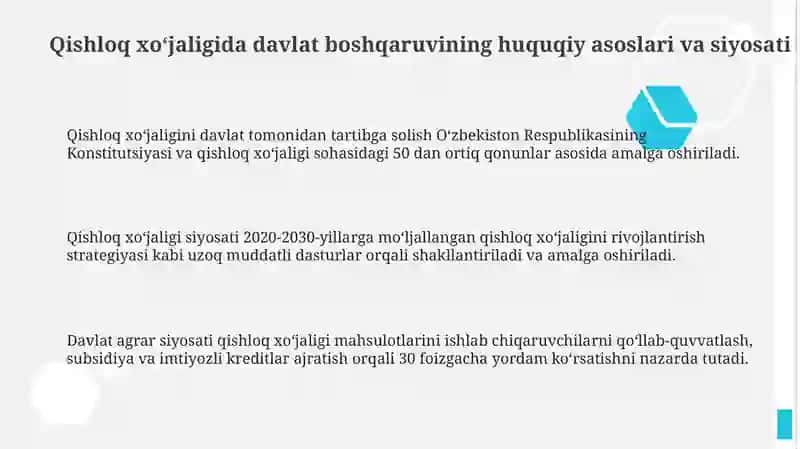 Agrar sohada davlat boshqaruvi 3