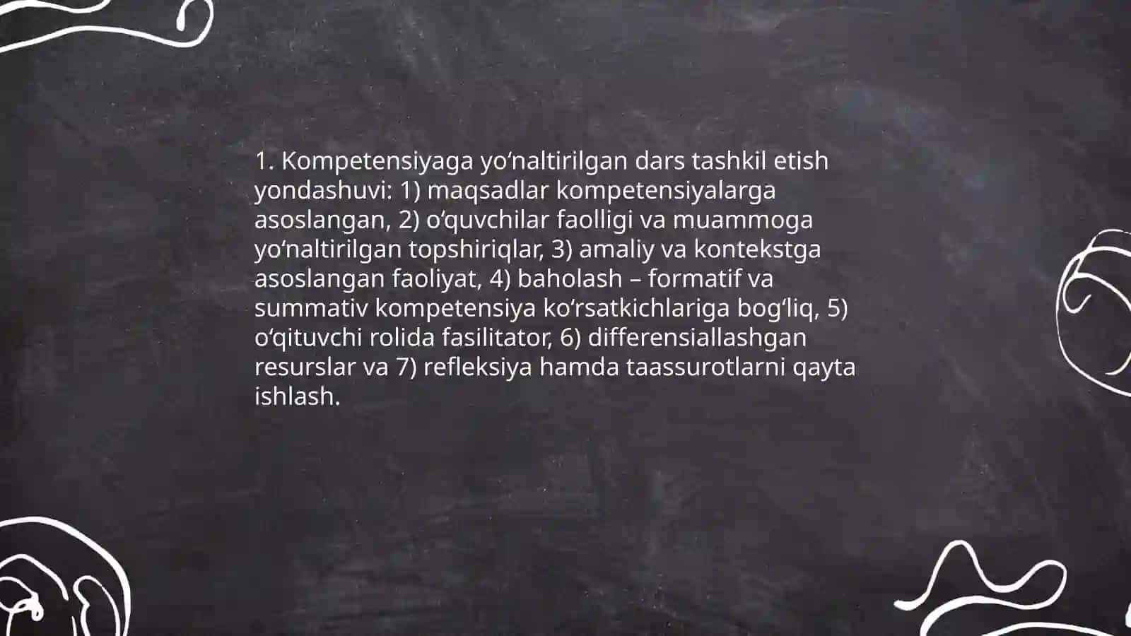 Kompetensiyaga yo‘naltirilgan dars tashkil etish yondashuvi 3