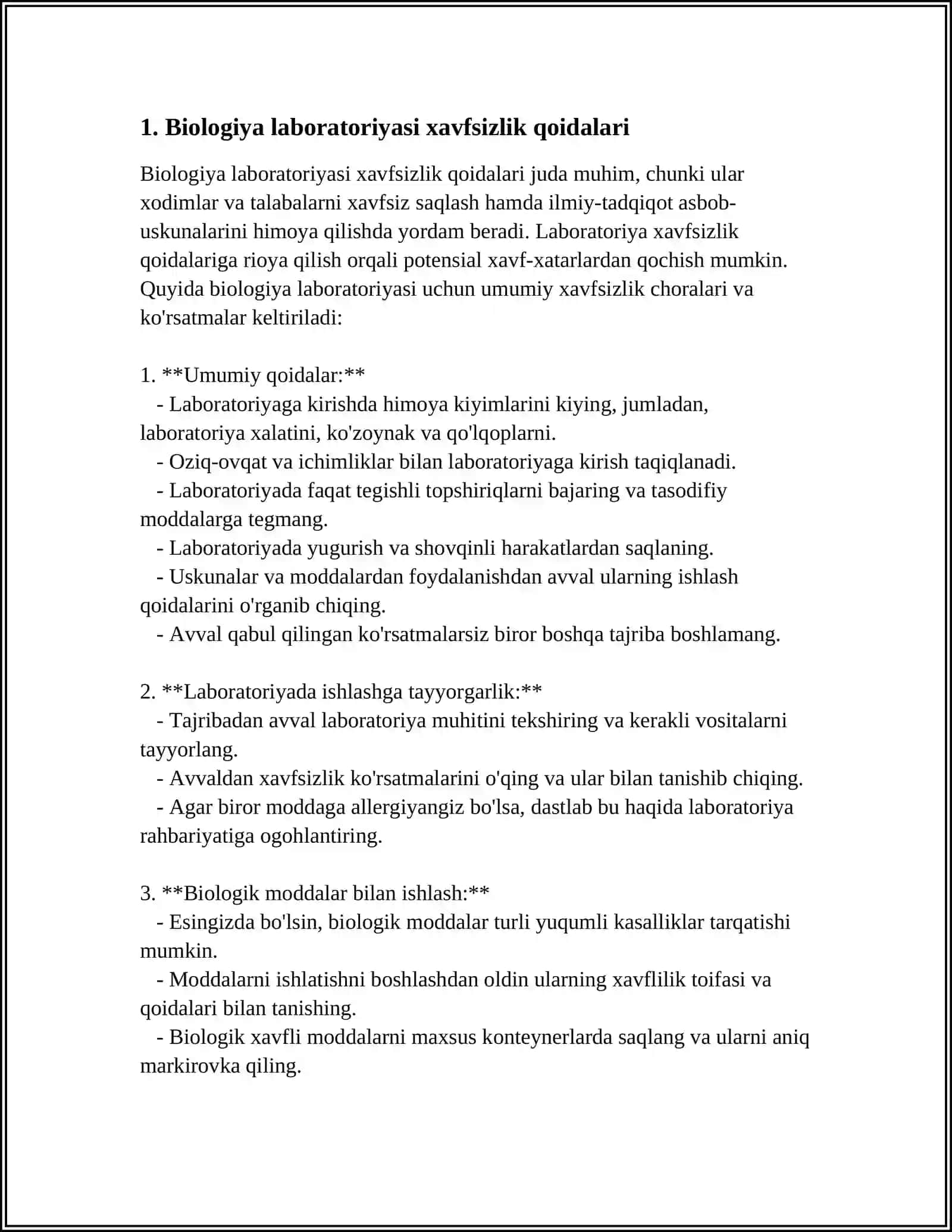 BIALOGIYADAN LABARATORIYA MASHG'ULOTLARINI TASHKIL ETISH VA O'TKAZISH METODIKASI 3