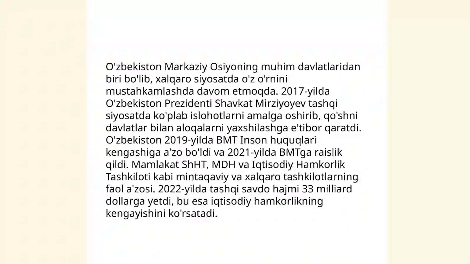 O'zbekiston va jahon hamjamiyati 3