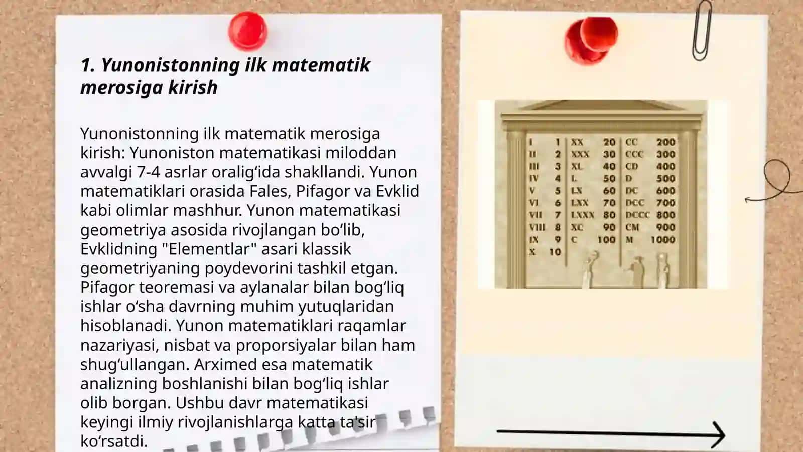 Yunonistonning ilk matematik merosiga kirish 3