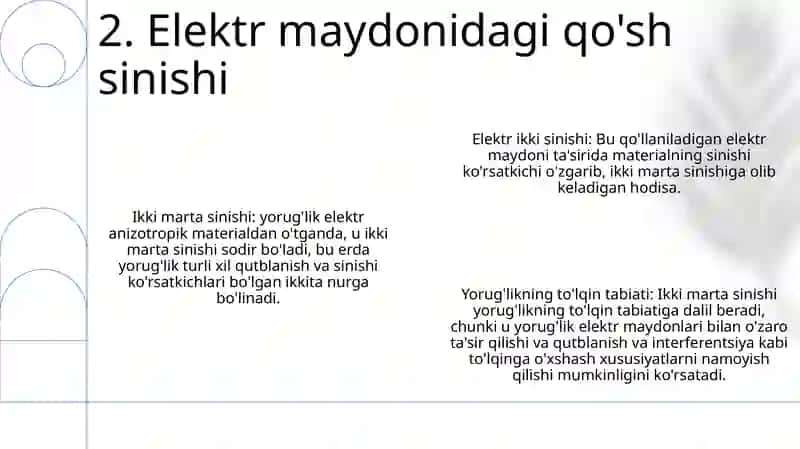 Elektr Va Magnit Maydonlarda Yorug‘Likning Ikkilamchi Sinishi Va Yorug‘Likning To‘Lqin Xossasi 3