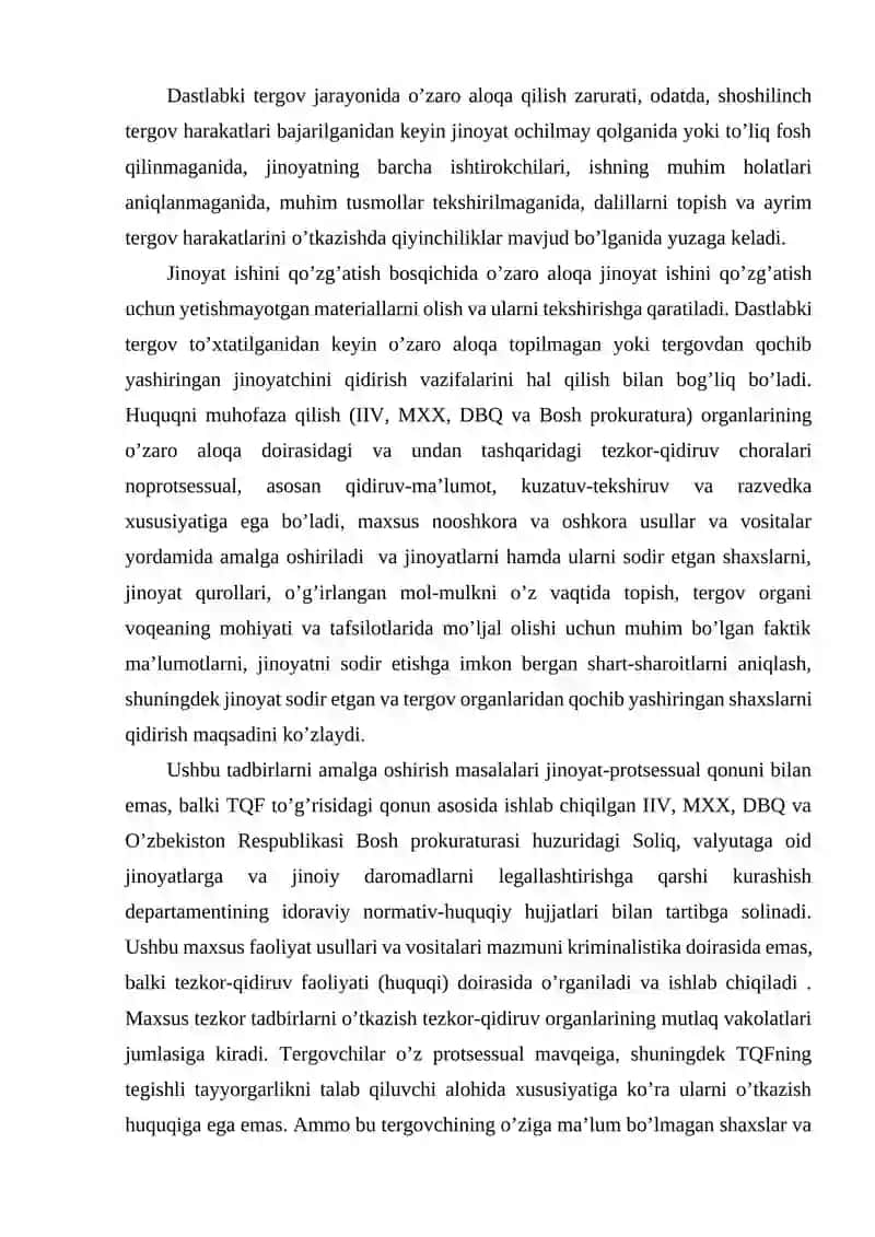 DASTLABKI TERGOV VA SURISHTIRUVNING UMUMIY SHARTLARI 3
