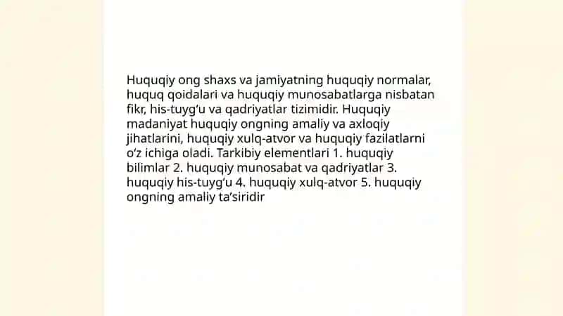 Huquqiy ong va huquqiy madaniyat 3
