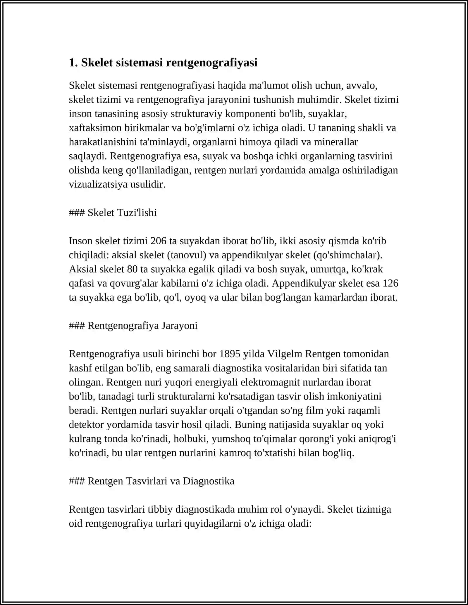 SKELET SUYAKLARINING RENTGENANATOMIYASI 3