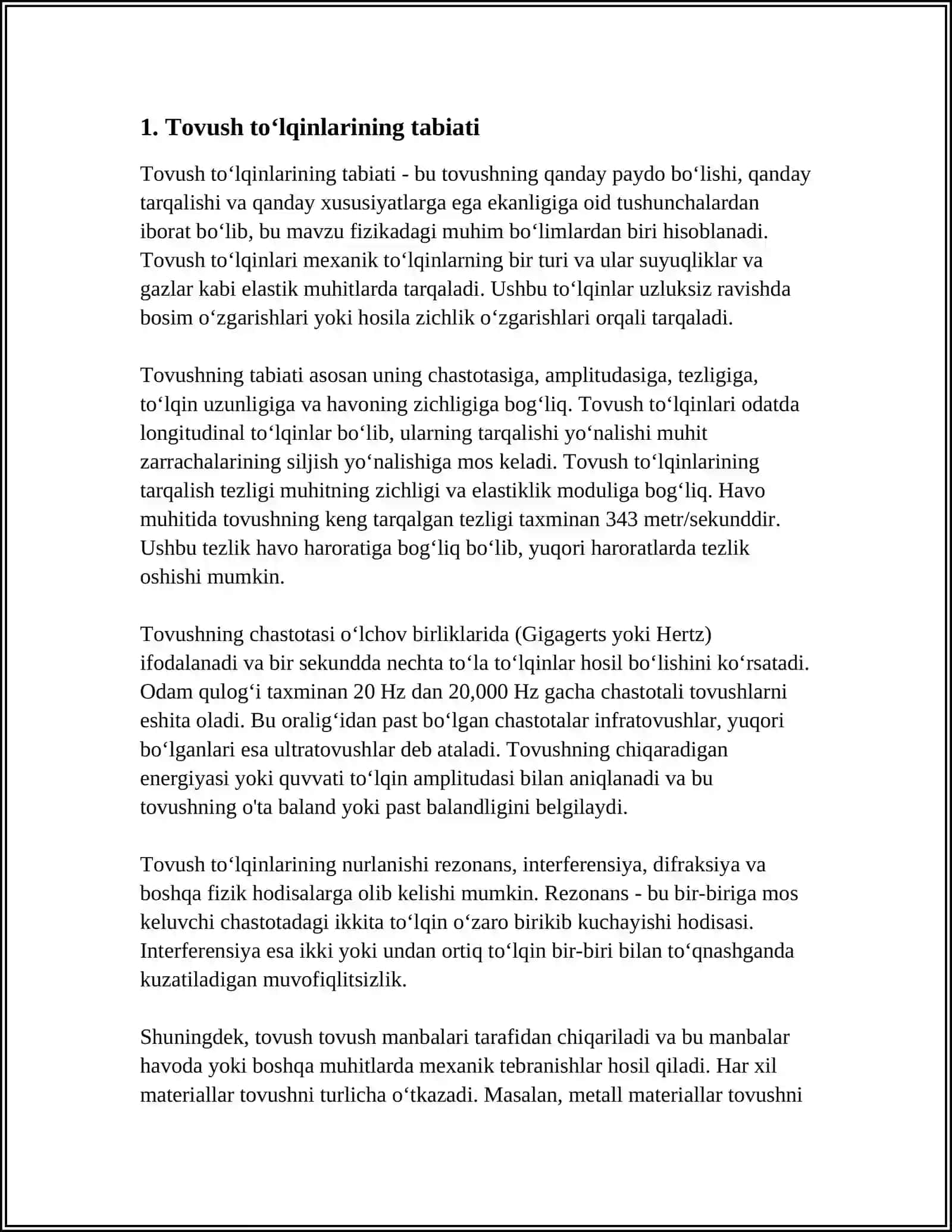 TOVUSH TO'LQINLARI VA ULARNING HARAKTERISTIKASI 3