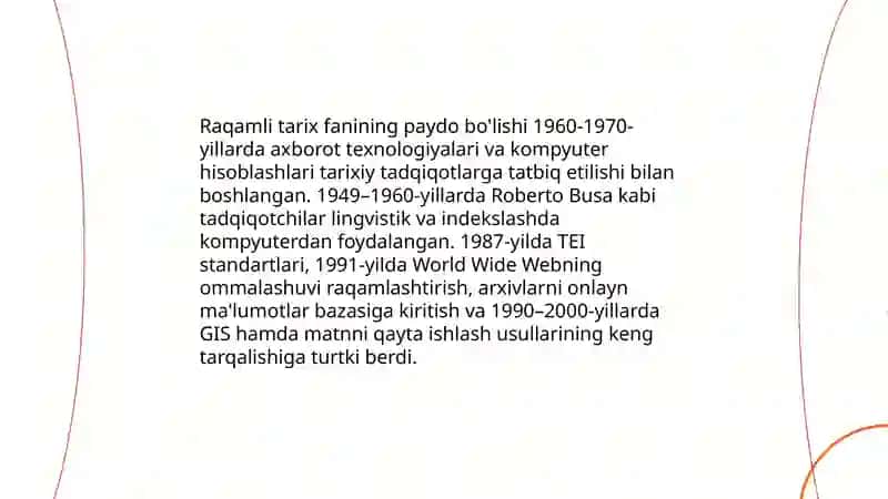 Raqamli tarix fanining shakllanishi va taraqqiyoti 3