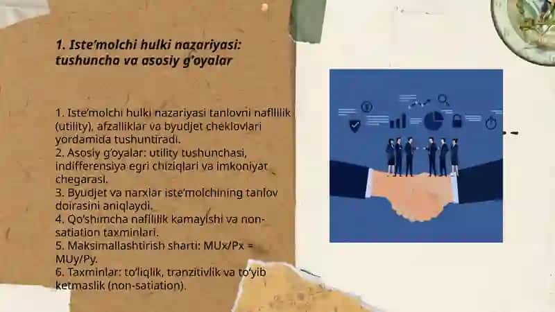 Iste’molchi hulki nazariyasi:naflilik va uni maksimallashtirish 3