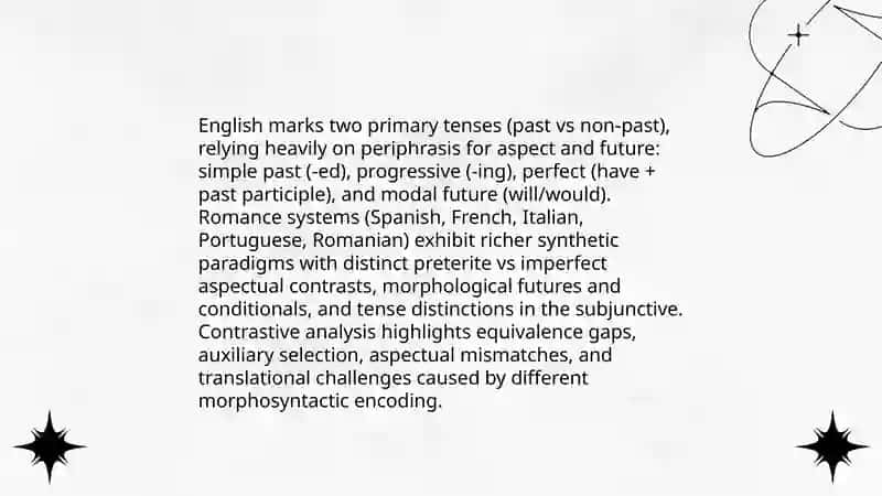 Verbal categories (Tense, Aspect, Mood) in contrastive perspective 3