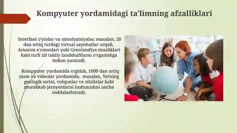 Kompyuter yordamidagi ta'limning afzalliklari 3