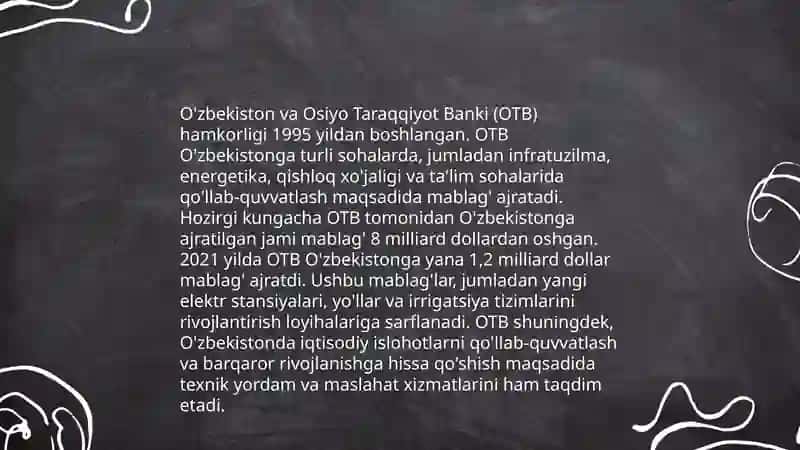 O'zbekiston Osiyo taraqqiyot banki 3