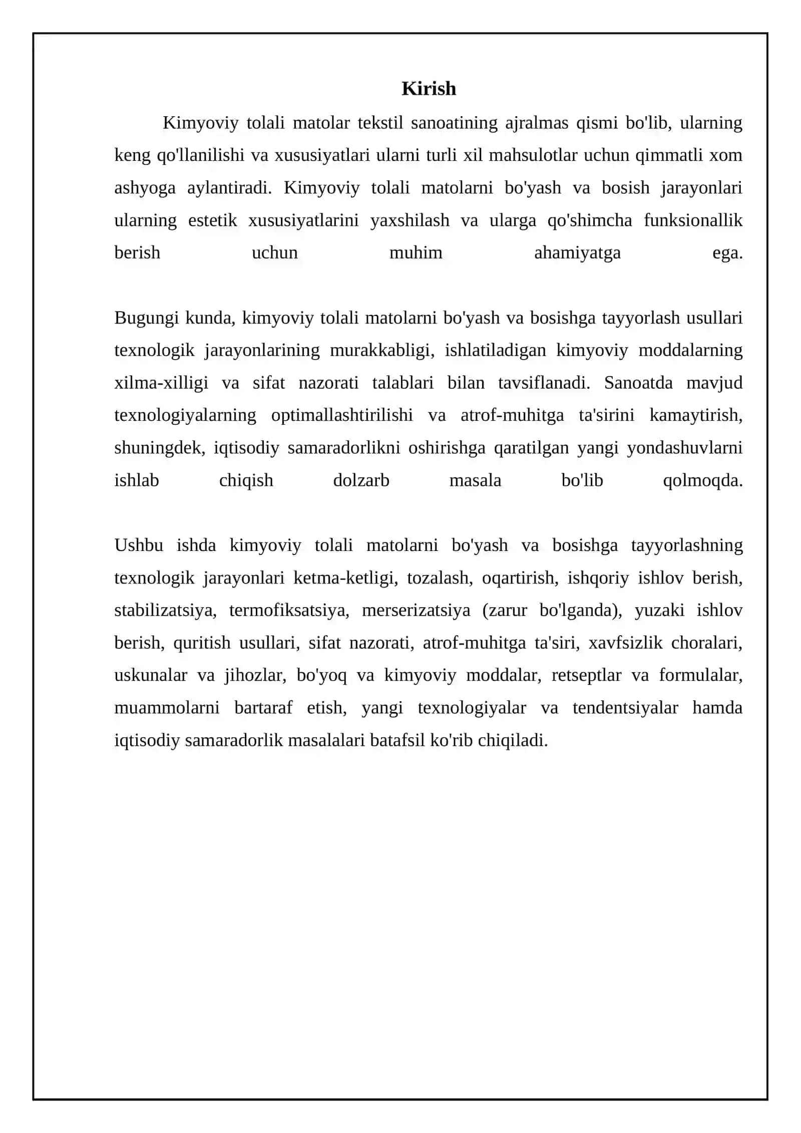 Kimyoviy tolali matolarni boʻyashga va gul bosishga tayyorlash 3