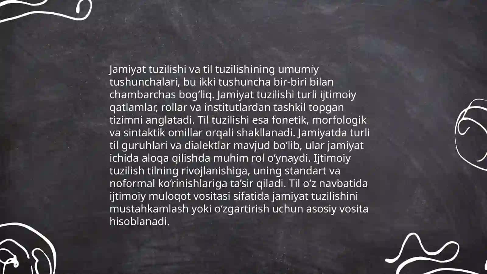 Jamiyat tuzilishi va til tuzilishi:korrelatsiya va differentsiatsiya 3