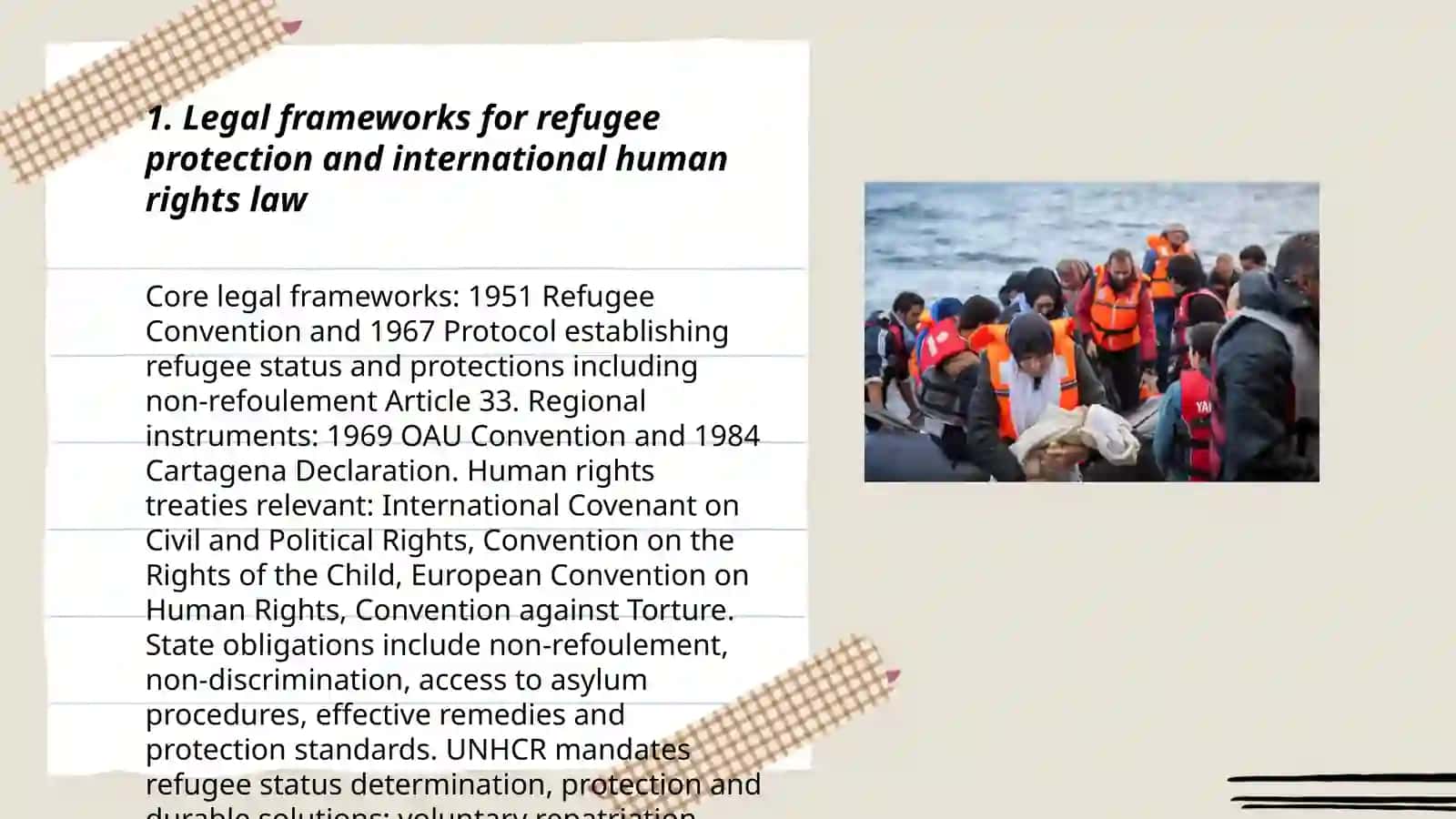 Legal Frameworks for Refugee Protection and International Human Rights Law 3