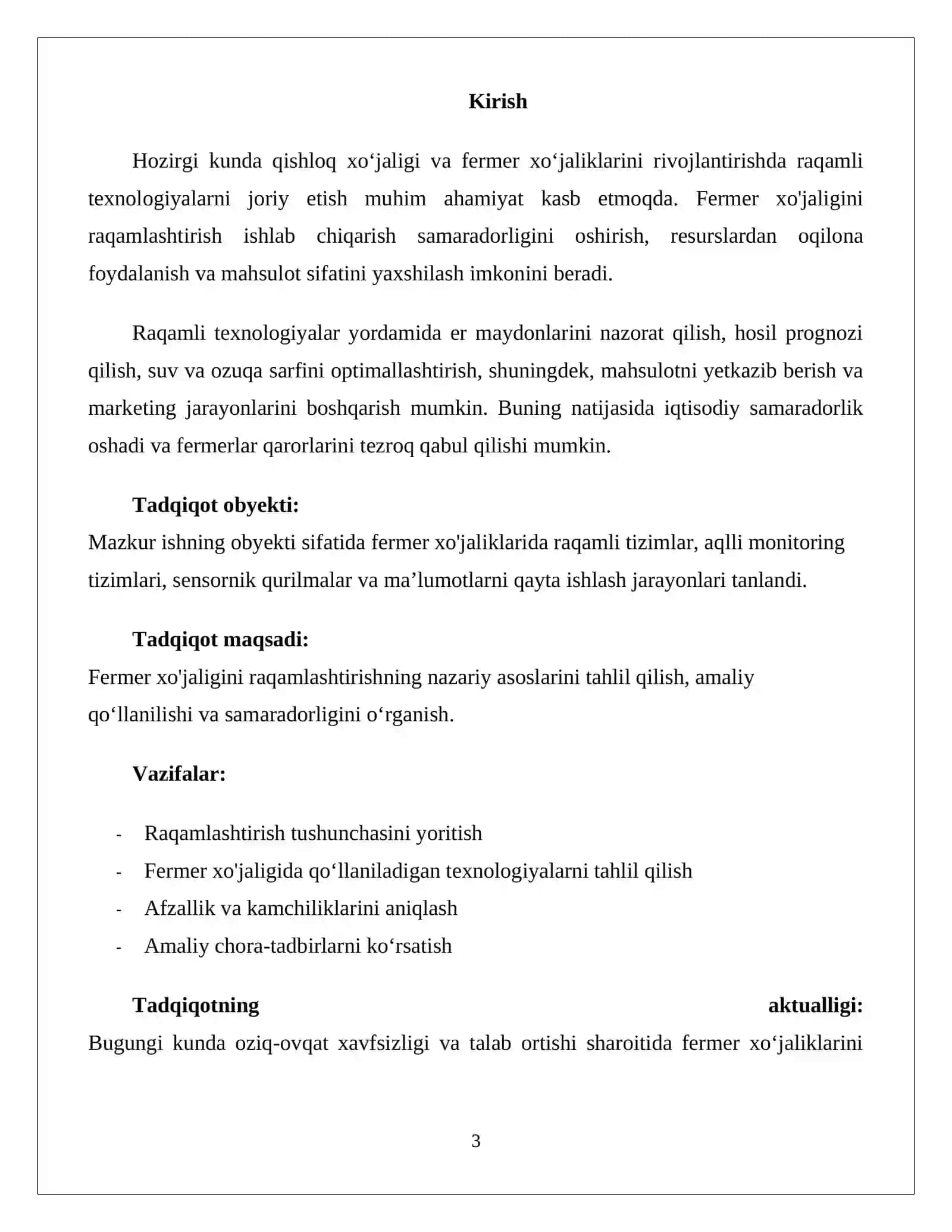 FERMER XO'JALIGINI RAQAMLASHTIRISHNIGA O'TKAZISH CHORA TADBIRLARI 3
