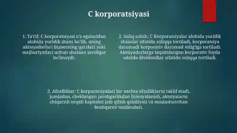 Kompaniyalar turlari 3