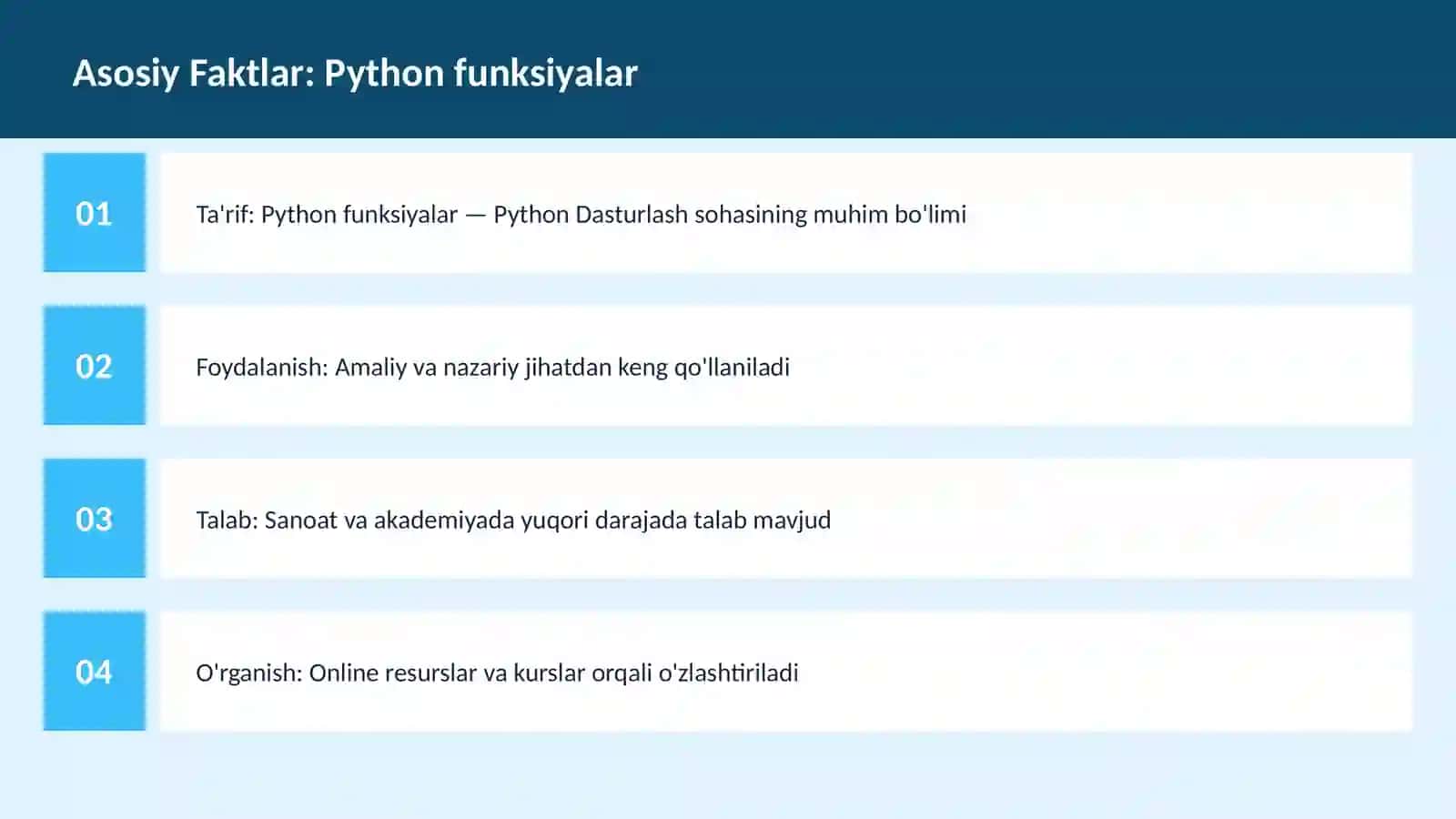 DASTURLASH | PYTHON DASTURLASH 3