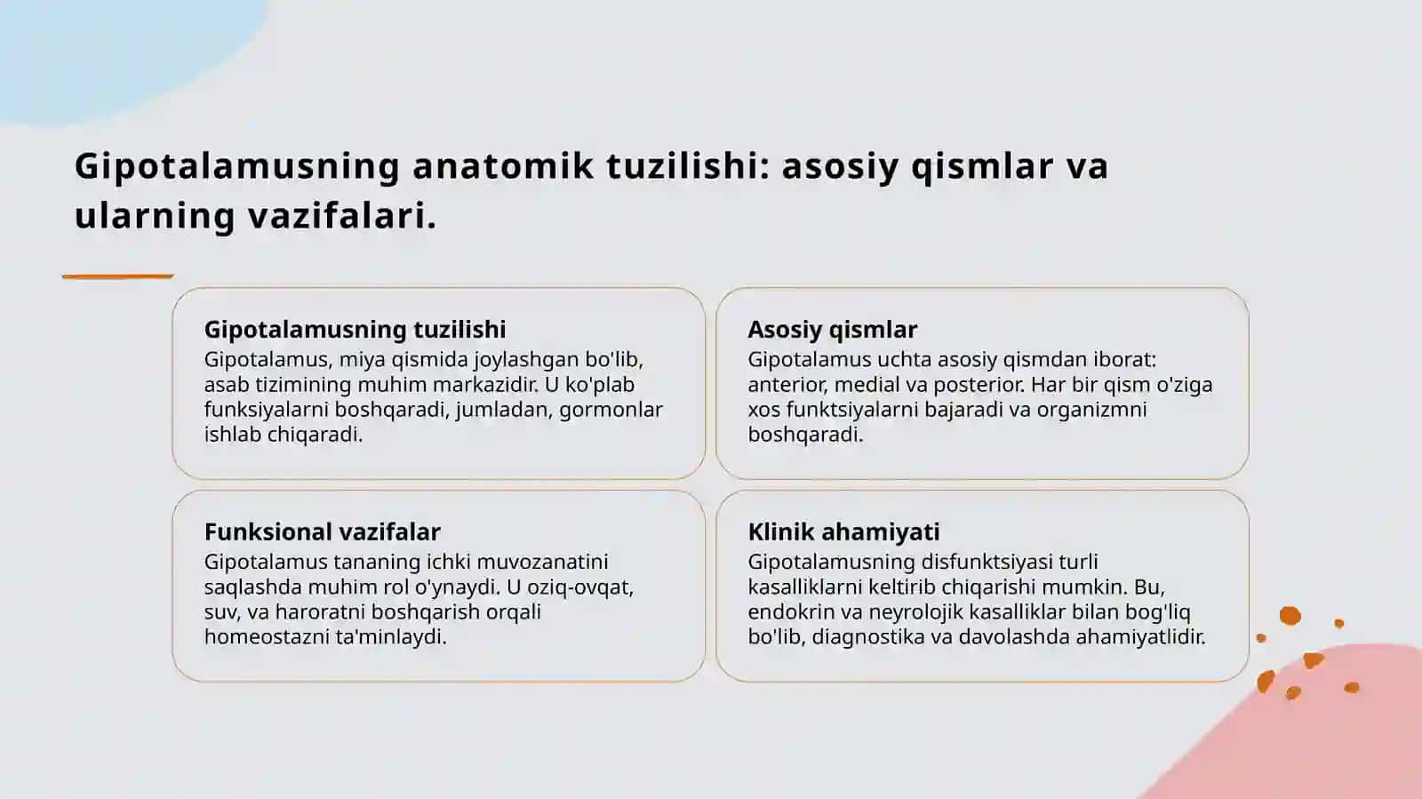 Gipotalamus o' zaklari va ularning klinik ahamiyati 3