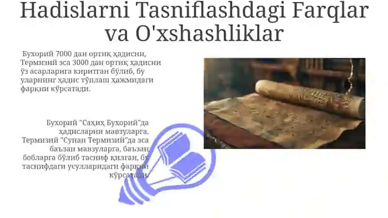 Imom Buxoriy va Imom Termiziyning hadis ilmiga qoʻshgan hissalarini qiyosiy tahlili 3
