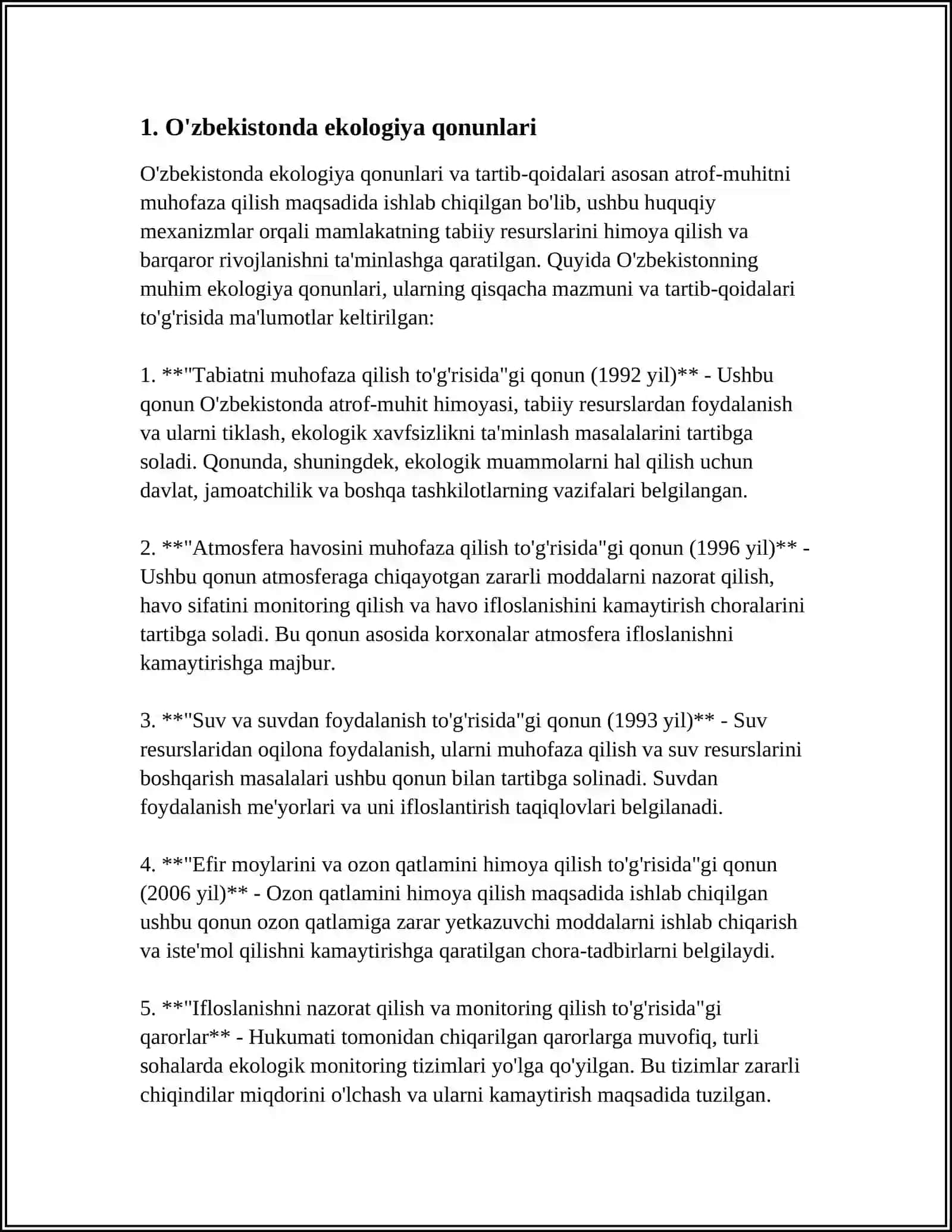 UMWELTSCHUTZ IN USBEKISTAN 3