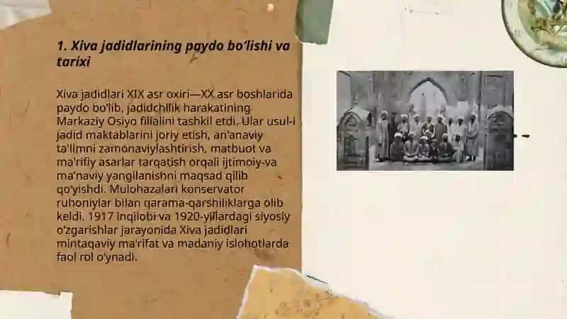 Xiva jadidlarining o‘lka ijtimoiy-ma’naviy hayoti 3
