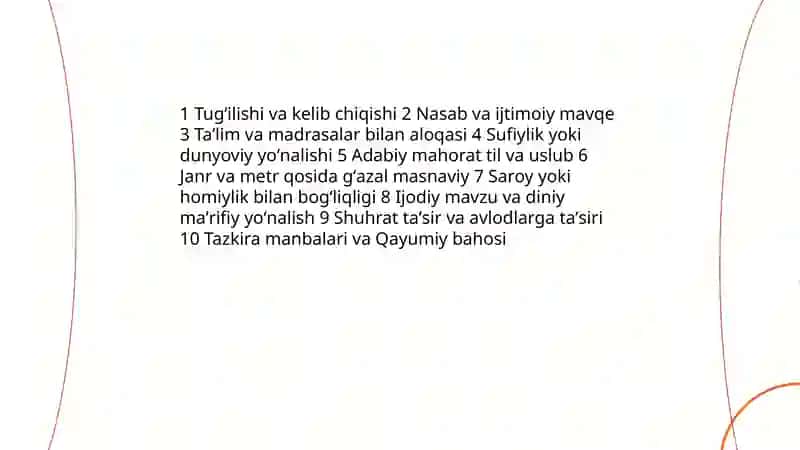 Tazkirayi Qayumiydagi Qoʻqon adabiy muhiti shoirlaring tasnifi 3