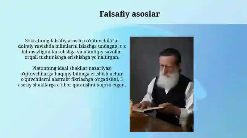 Yunon faylasuflari asarlarida o'qtuvchilarning kasbiy maxoratini takomillashtirish togrisida 3