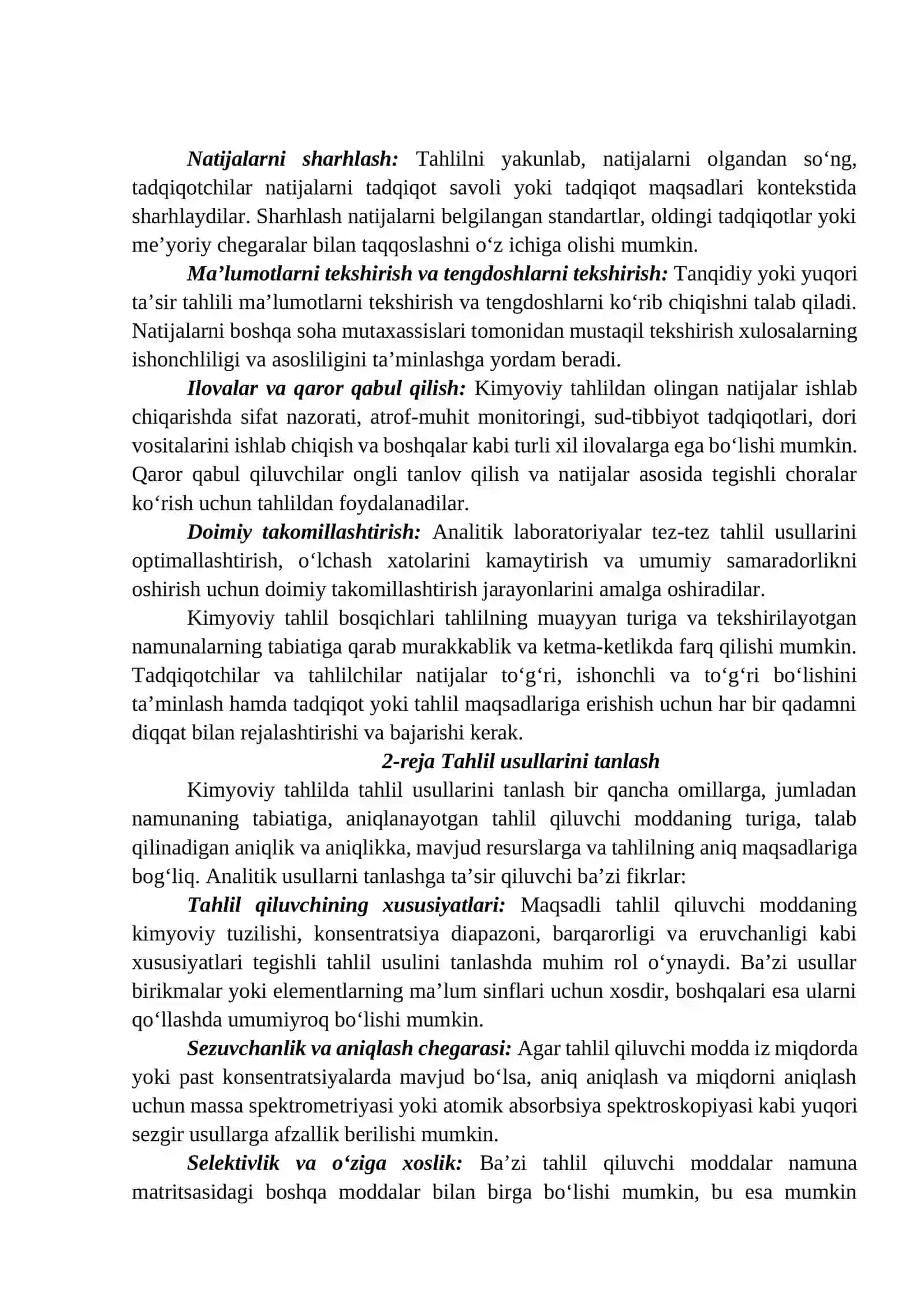KIMYOVIY TAHLIL BOSQICHLARI 3