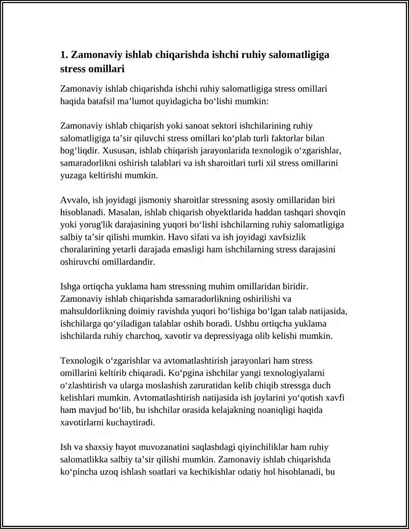 ZAMONAVIY ISHLAB CHIQARISHNING INSON RUHIYATI VA JISMONIY HOLATIGA TASIRI MUAMMOLARI 3