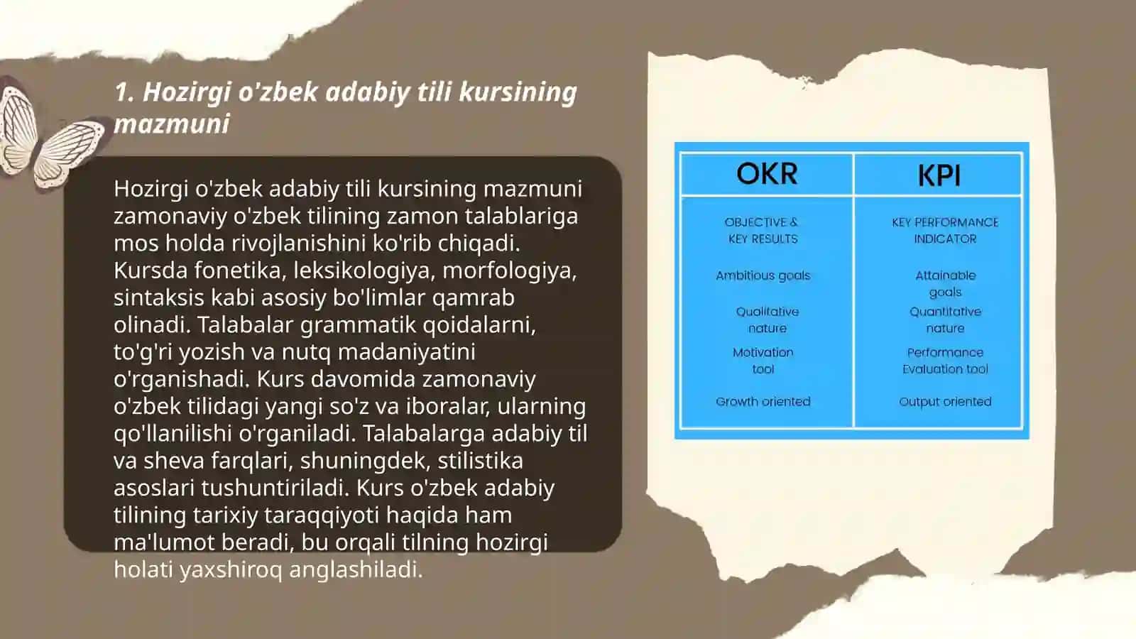 Hozirgi o'zbek adabiy tili kursining mazmuni 3