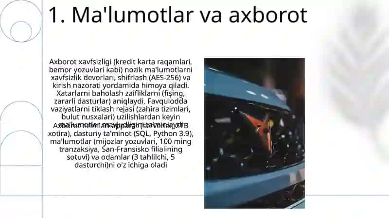 Axborot tizimlarining tushunchasi 3