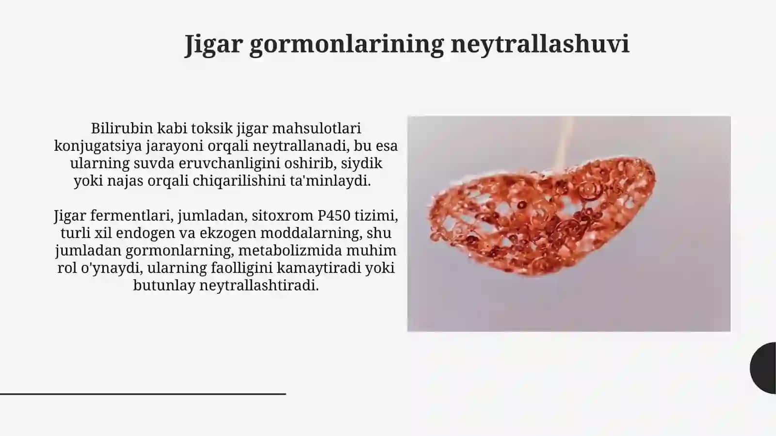 Jigarda gormonlarni zararsizlantirilishi,klinik ahamiyati 3