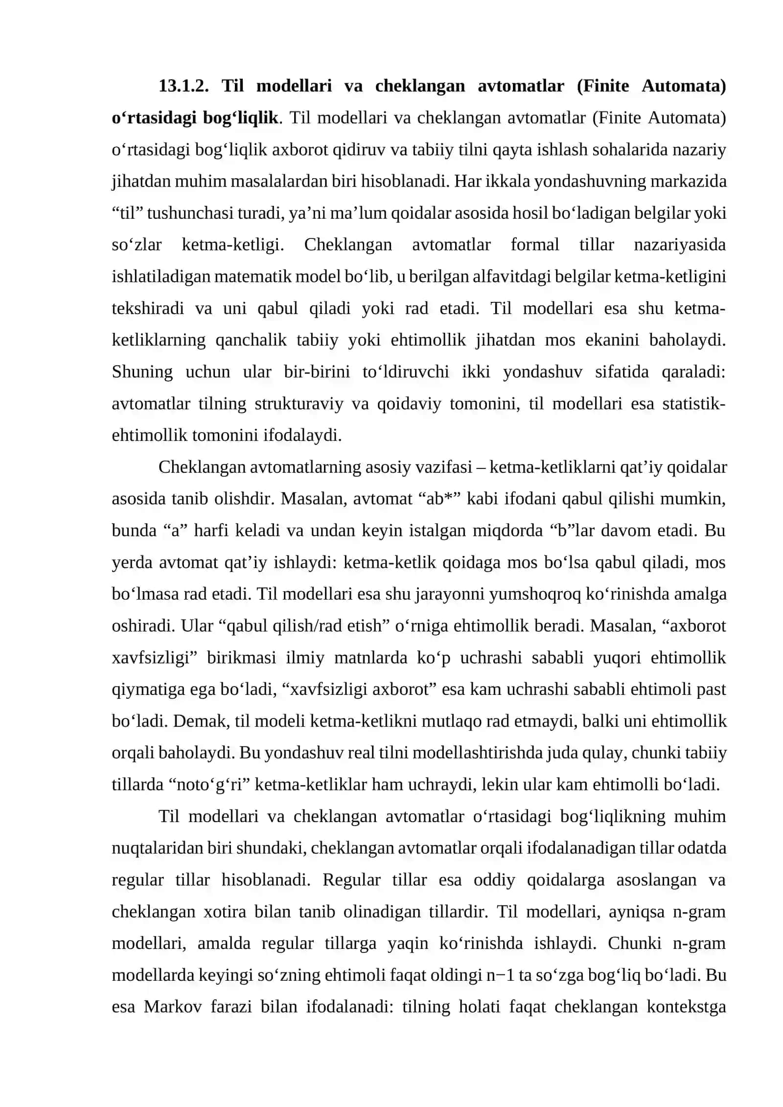 Ma'lumot olish uchun til modellari 3